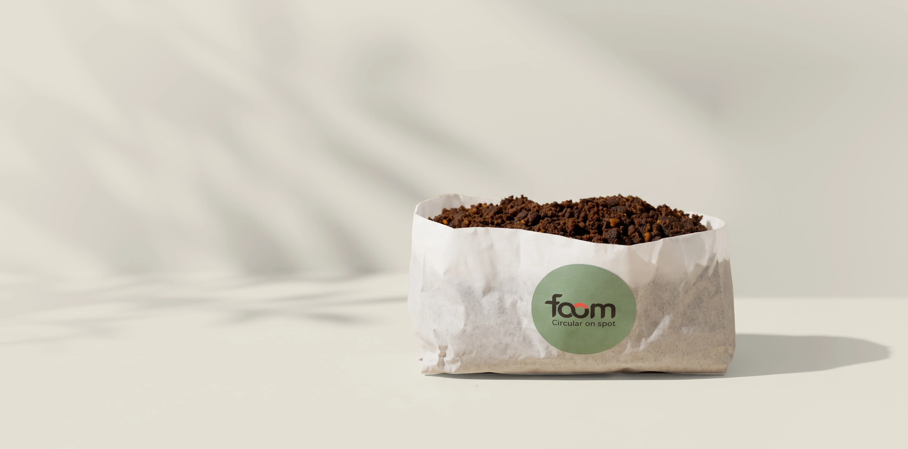 A bag of foom organic fertiliser